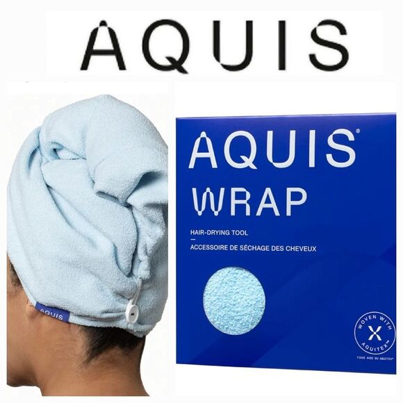 AQUIS Hair Wrap Hair-Drying Tool- Blue - Picture 1 of 6